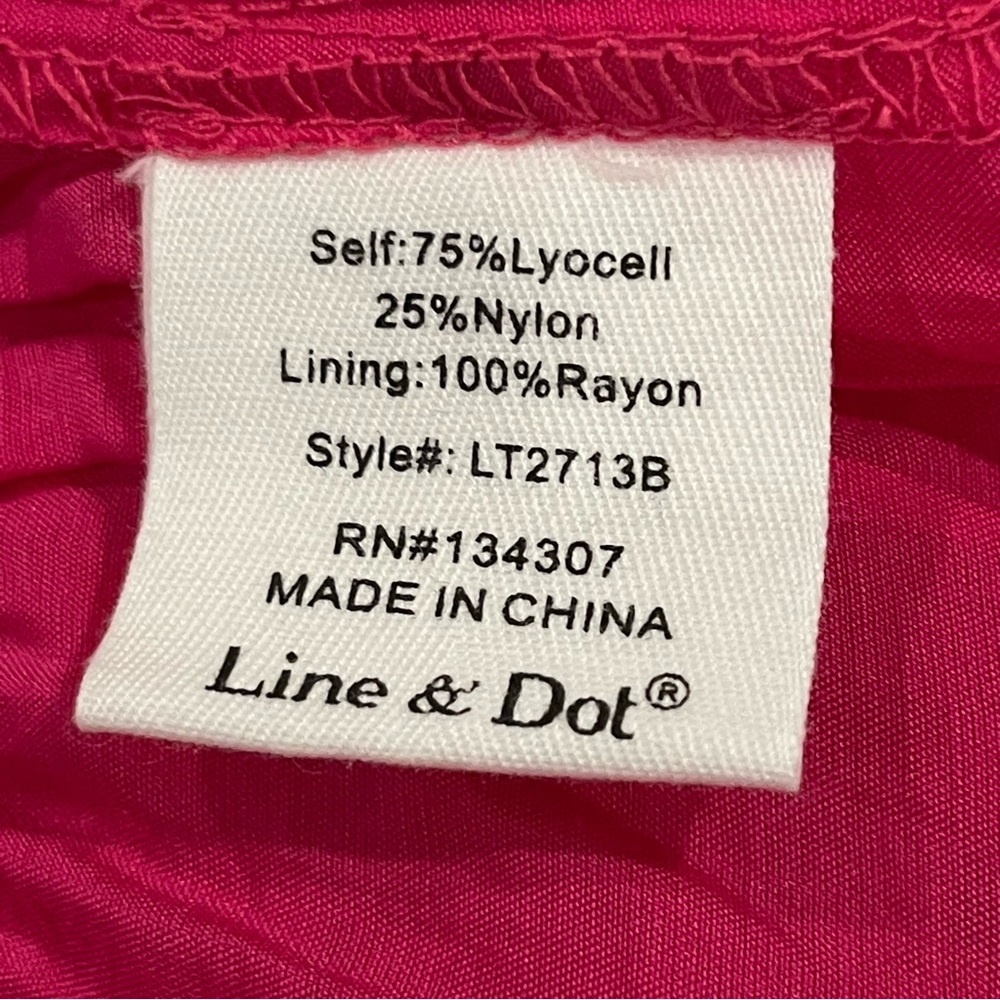 Line & Dot Stitch Fix Pink Feminine Blouse Top XS - Picture 7 of 7